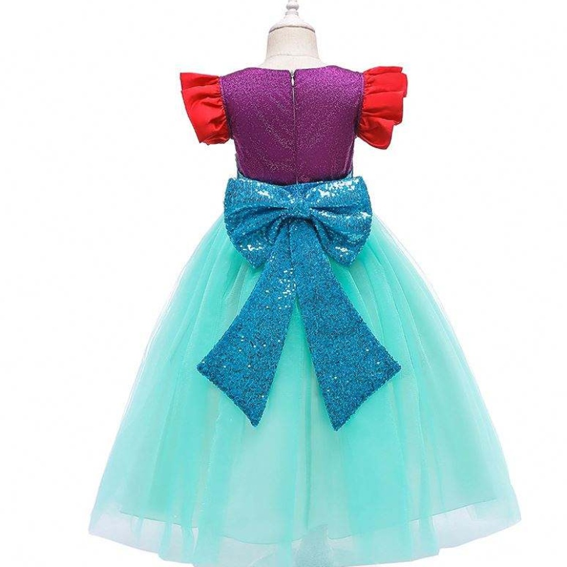 BAIGE 2021 새로운 모델 짧은 소매 어린이 \\의 드레스 인어 소녀 코스프레 의상 BX0627