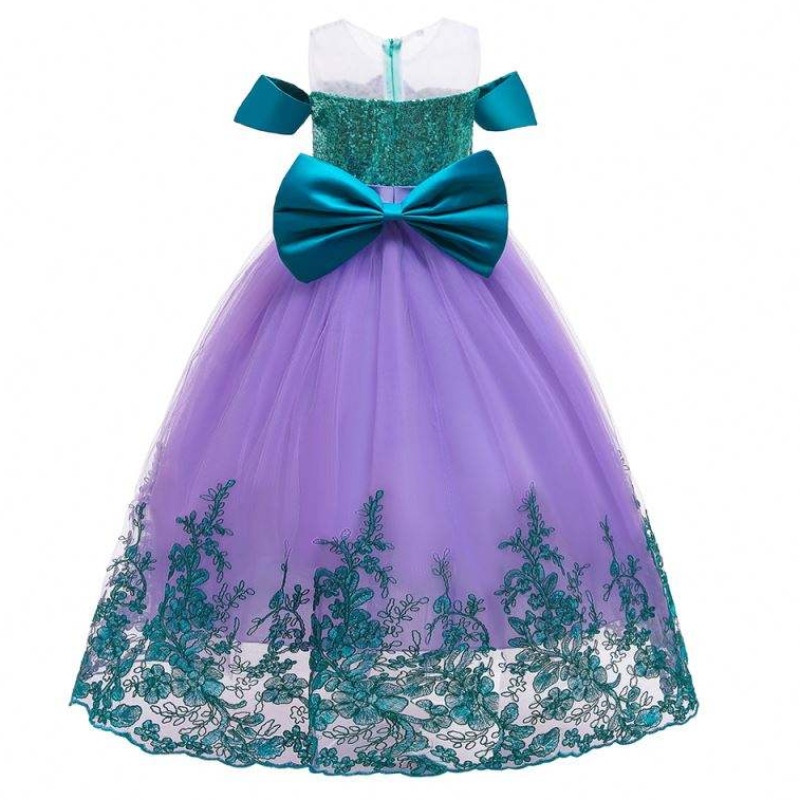 Baige Mermaid Summer Autumn Flower Girl Dress Long Princess 크리스마스 할로윈 의상