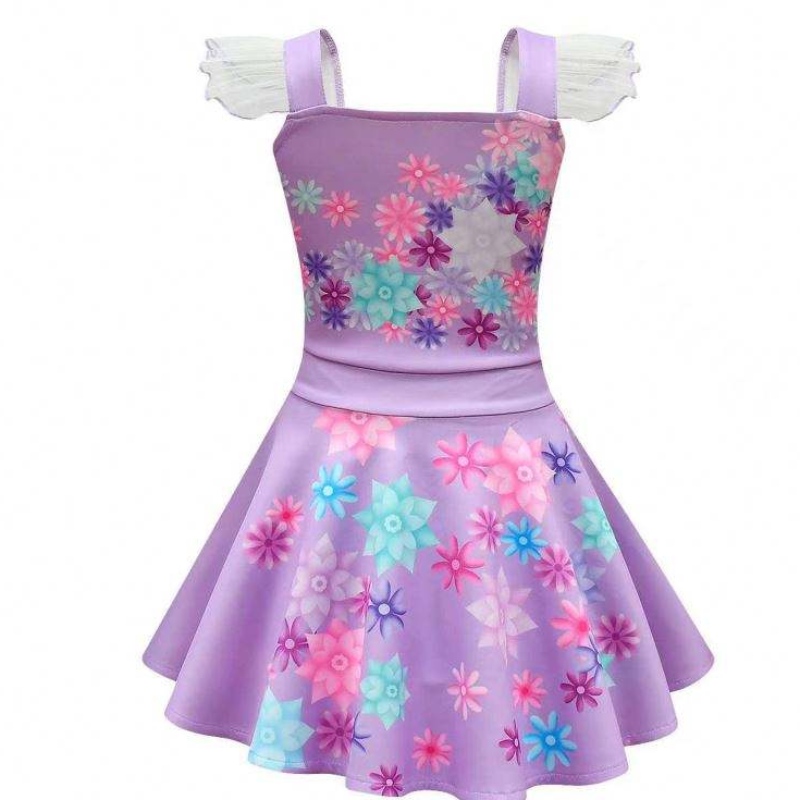 TV&Movie Cosplay Purple Dress Girls Princess Costume 어린이 멋진 드레스 파티 어린이 코스프레