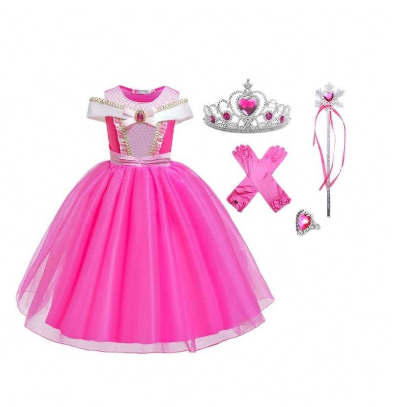 카니발 코스프레 공주 잠자는 미녀 드레스 크리스마스 여자 생일 파티 팬시 아이 드레스 의상 컬렉션