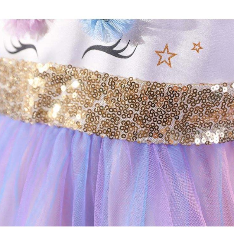 Baige Unicorn Tutu 파티 드레스 유니콘 드레스 소녀 공주 드레스 의상 의상