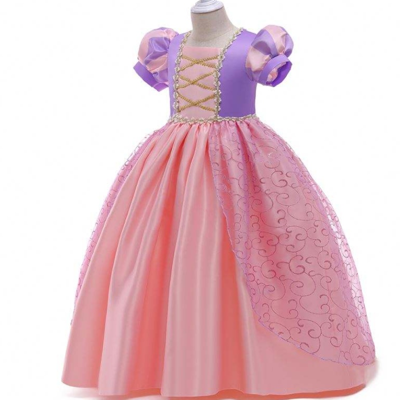 Baige New Kids Halloween Costumes Girl Purple Rapunzel Sofia Snow Queen Cosplay Princess Dress