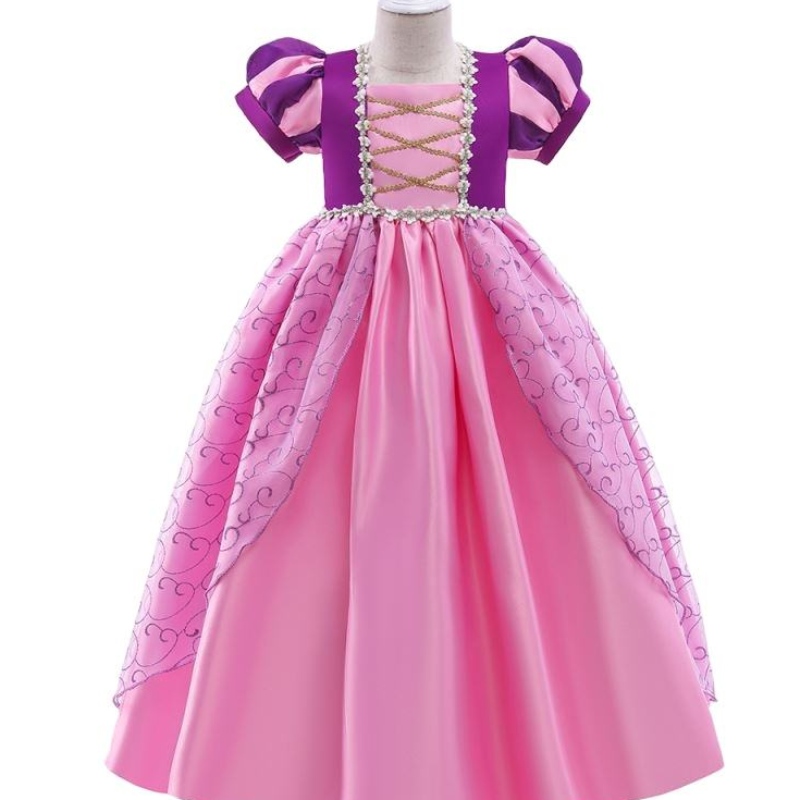 Baige New Kids Halloween Costumes Girl Purple Rapunzel Sofia Snow Queen Cosplay Princess Dress