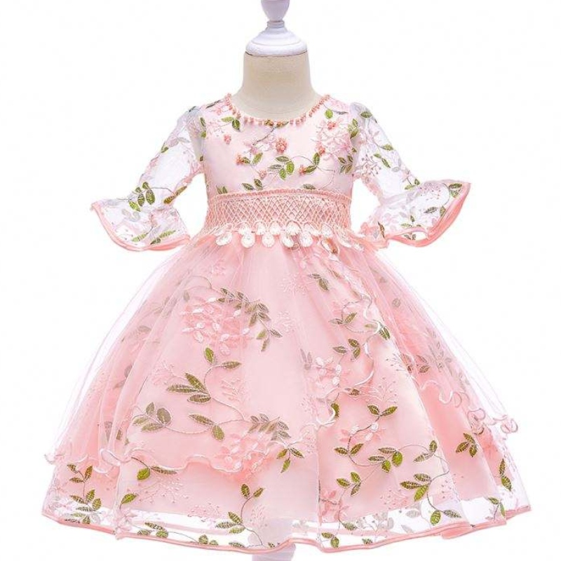 Baige New Model Dresses 웨딩 소녀 파티 옷을위한 여자 아기 여자 친구 l5015