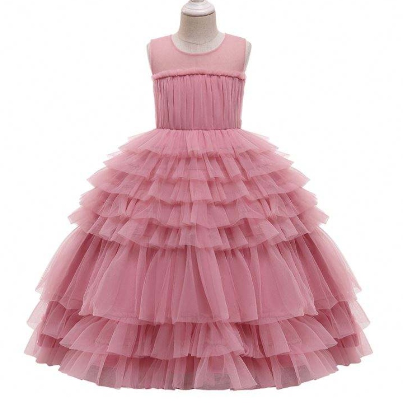 Baige 2021 New Design Girls Dresses Layed Ruffles Ball Gown Kids Tutu Party Dress