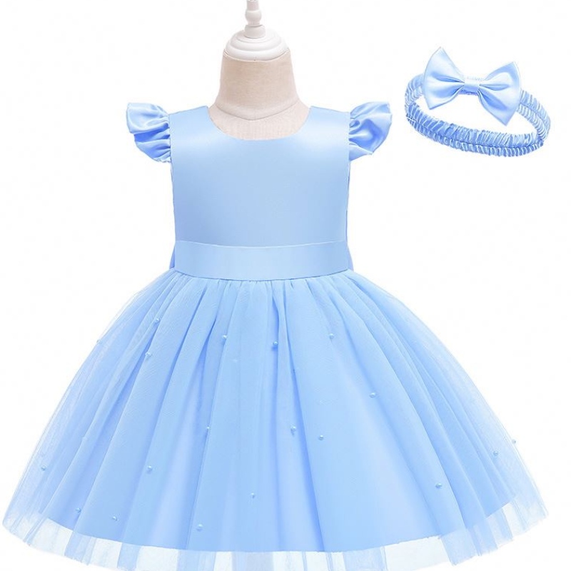 Baige New Kids Frocks Designs Boutique Children Dresses Birthday Girl Party West Western Dress D0760