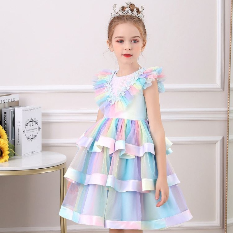 Baige New Model Kids Clothing Lovely Flower Girl 파티 드레스 어린이 옷