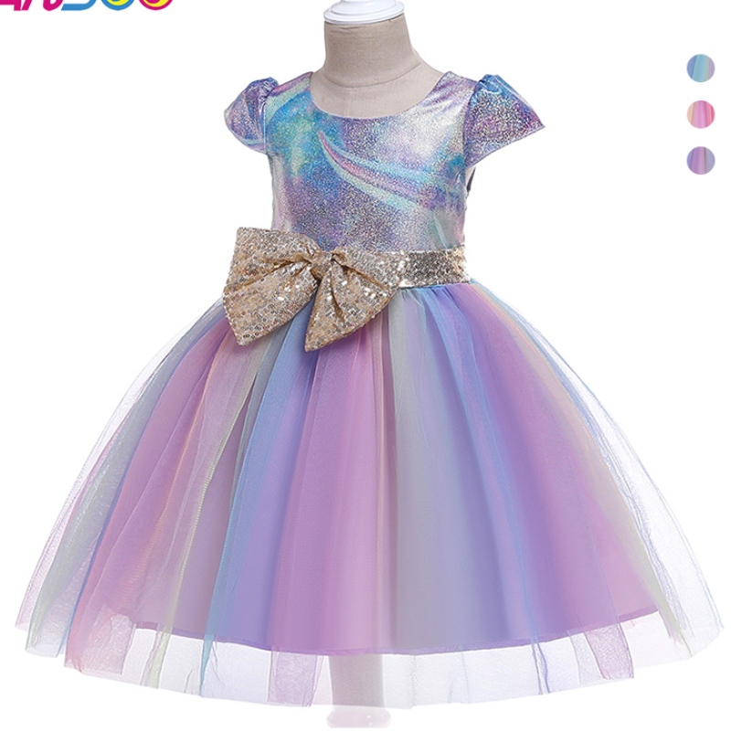 Ansoo New Bownot Children \\ 'S Skirt Fashion Children \\'s Dress Princess Tutu 드레스 생일 파티