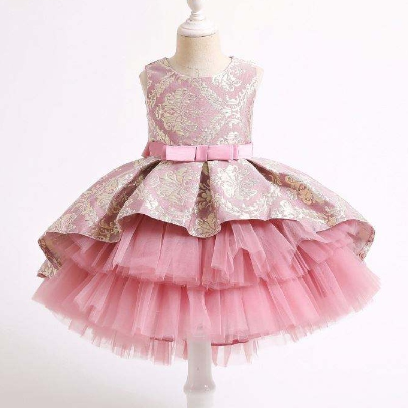 Baige Kids Baptism Dresses First Communion 아기 소녀 파티 옷을 입은 어린이 드레스 디자인