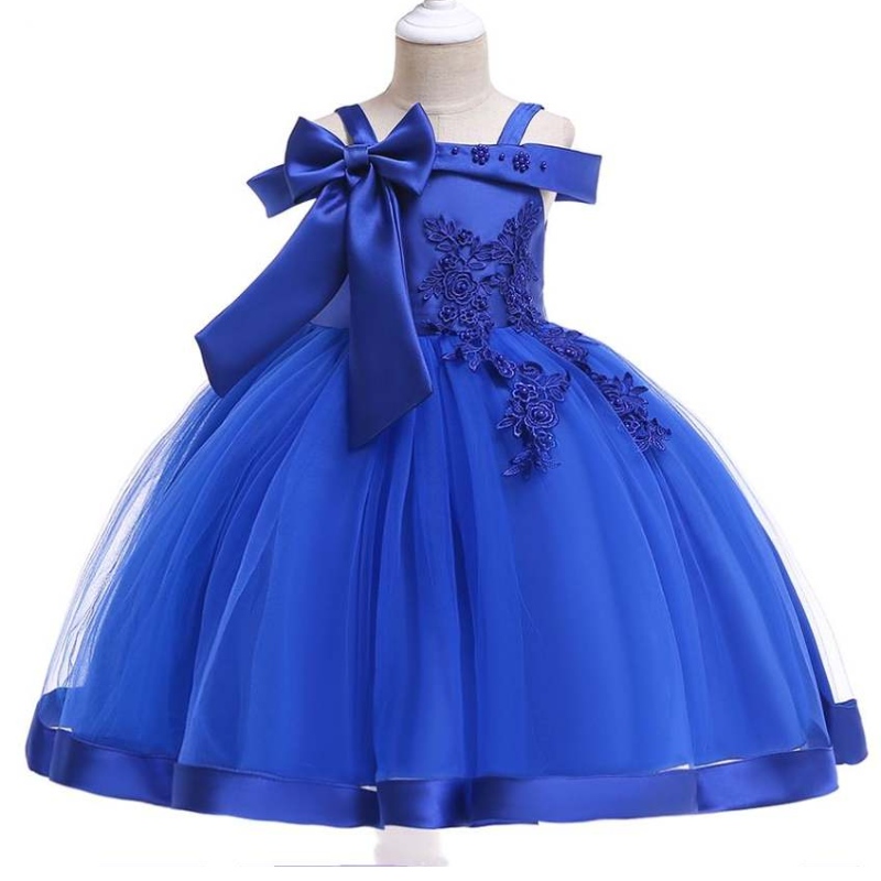 Baige New Kids Party Dress 도매 아기 어린이 디자인 어린이 소녀 드레스 L5081