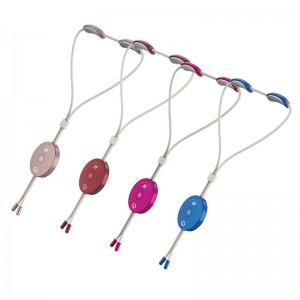 통증 완화를위한 휴대용 전기 맥박 목 마사지, 열 방아쇠 지점 마사지가있는 지능형 목 마사지