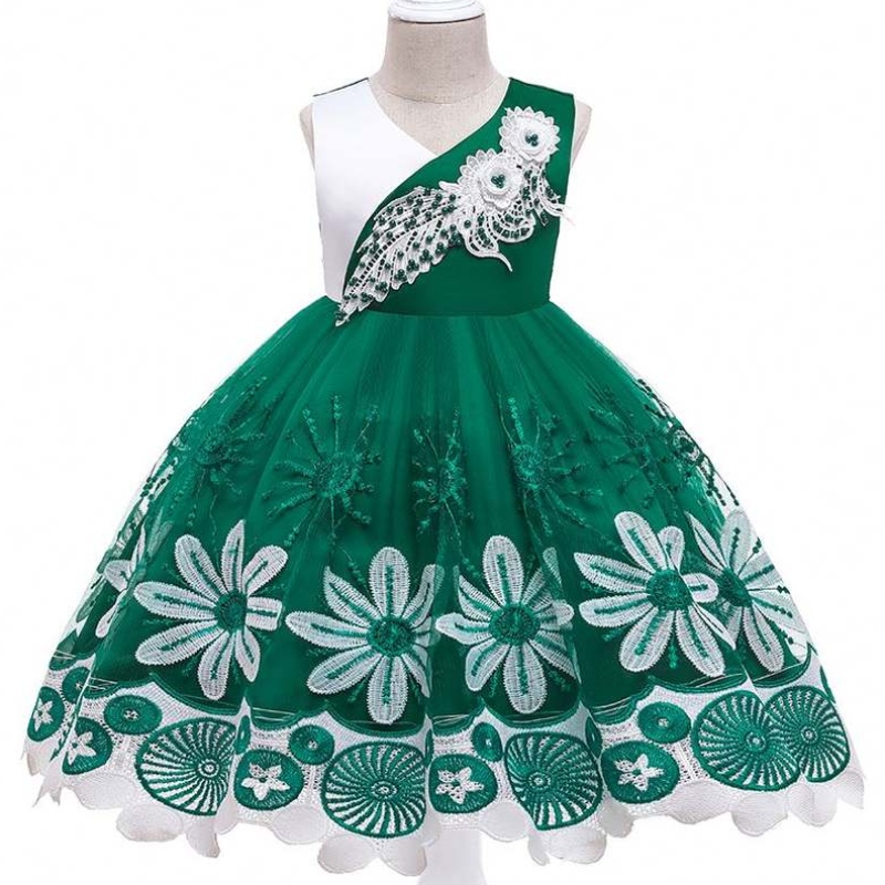 Baige New Design Flower Girls Dresses Kids Party wedding Princess Children Girl Dress L5266