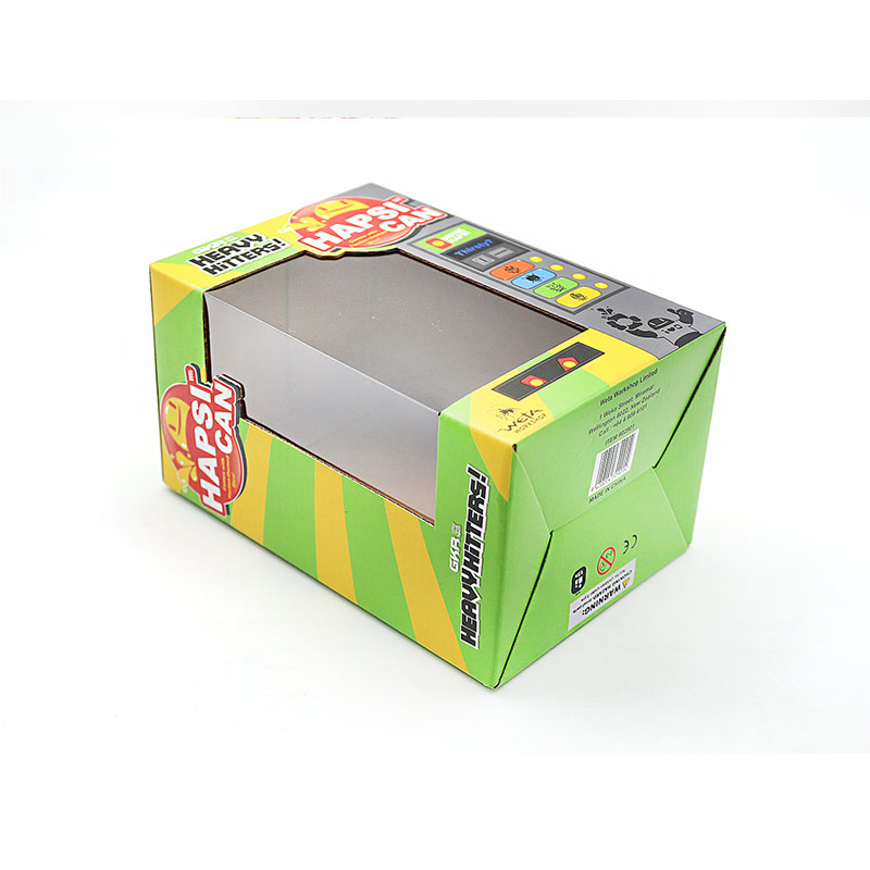 전자 장난감 골판지 종이 박스 포장 인쇄 투명 창 디자인 고급 커스텀