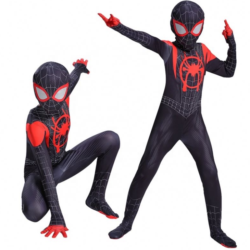 할로윈 TV를위한 슈퍼 히어로 블랙 Zentai 슈트&movie cosplay black spider man 의상을위한&adults