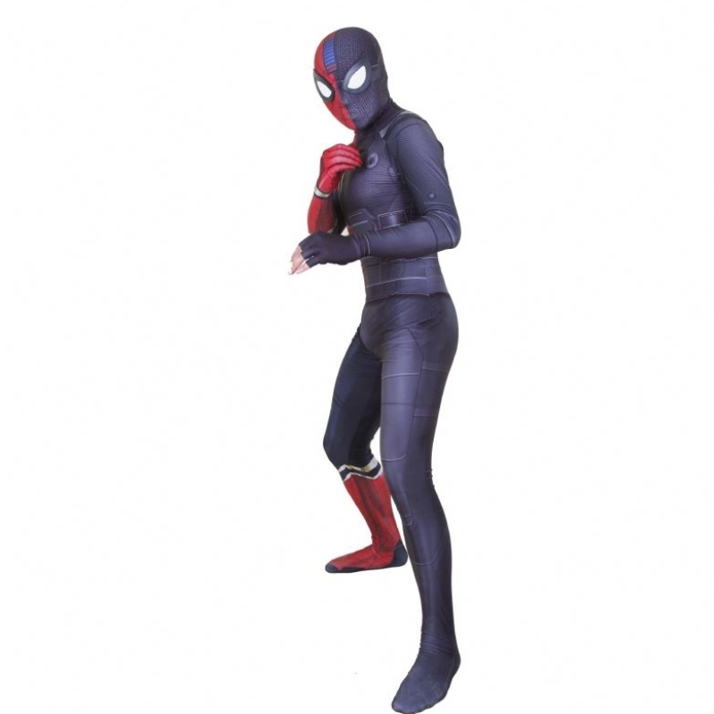 Spandex Stealth Seamed Superhero Amazing Spider Man Jumpuit Halloween Cosplay Set Spider Man 의상을위한 Spider Man 의상&kids