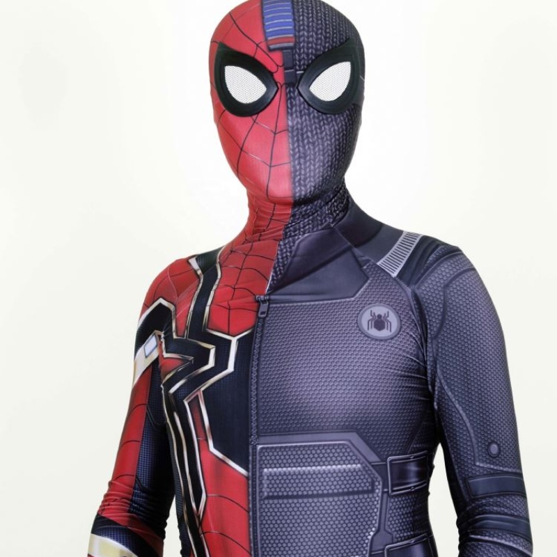 Spandex Stealth Seamed Superhero Amazing Spider Man Jumpuit Halloween Cosplay Set Spider Man 의상을위한 Spider Man 의상&kids