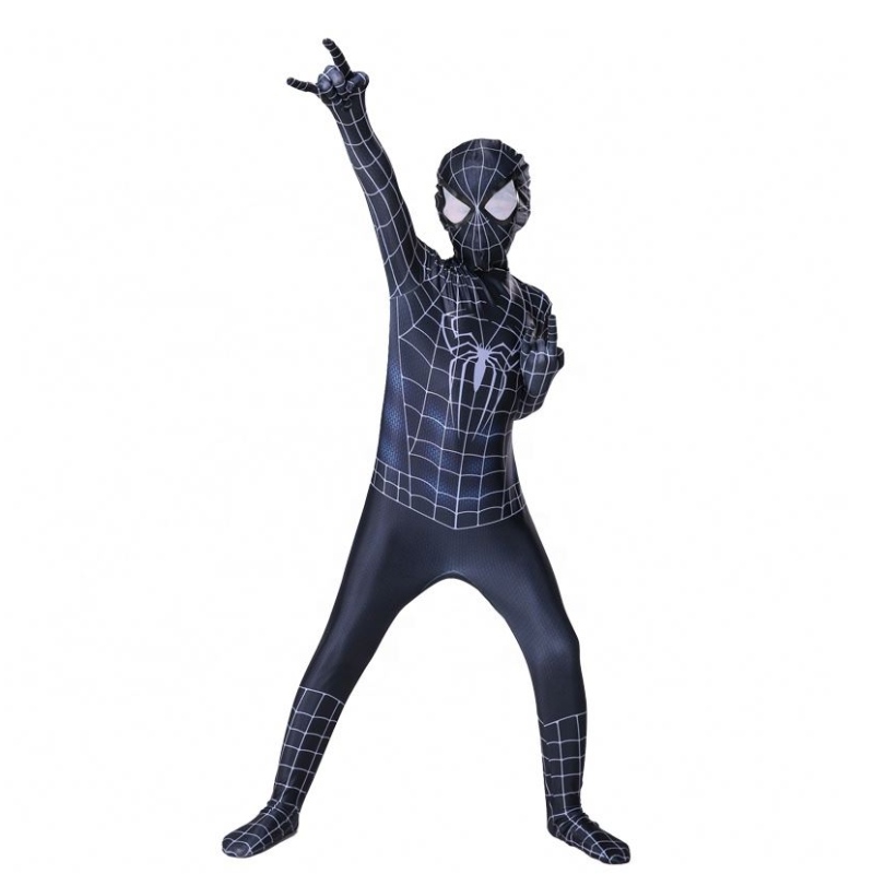 Zip Up Shading Spider Zentai Suit Halloween Cos for Kids&adults Game&film Traje Spider Man Costume