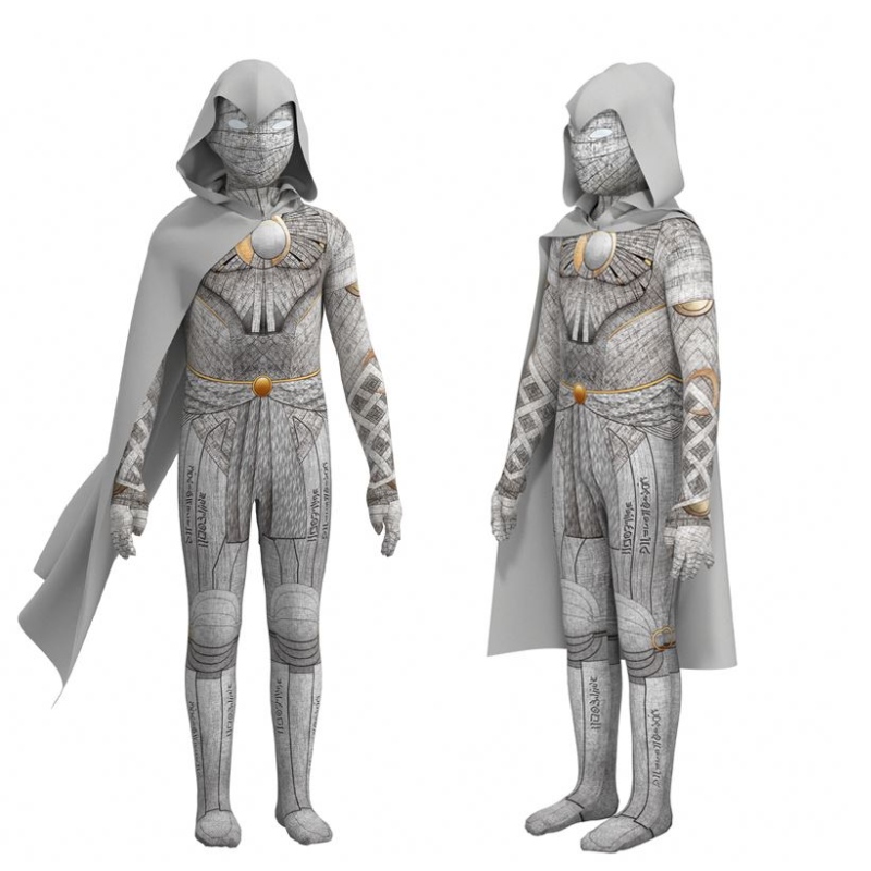 뜨거운 판매 디지털 프린트 할로윈 옷 TV&movie Costumes Moon Knight Cosplay Costumes for Men