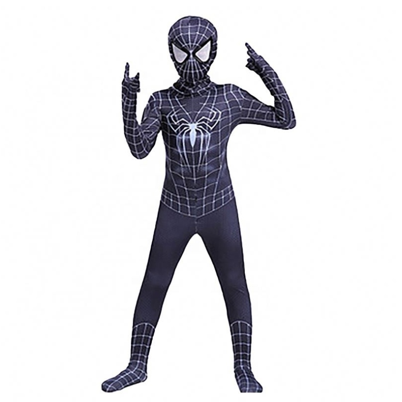 어린이를위한 멋진 멋진 검은 할로윈 옷&adults tv&film 슈퍼 히어로 코스프레 공장 Traje Spider Man Costume Suit