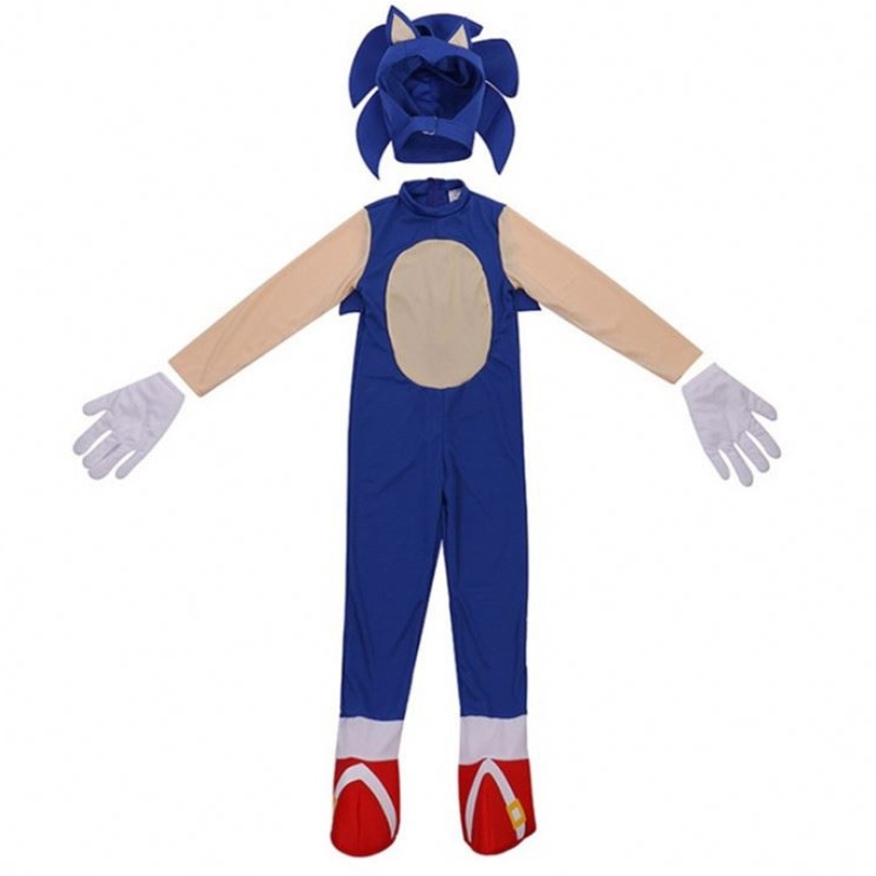 Onic Halloween Children \\ '의 의상 Sonic 고슴도치 만화 Sonic Boy Cosplay 게임 공연 의상