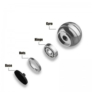 새로운 디자인 데스크톱 fidget 스피너 스테이지 구호 장난감 로터리 자이로 성인 어린이 알루미늄 합금 감압 회전 상단 장난감