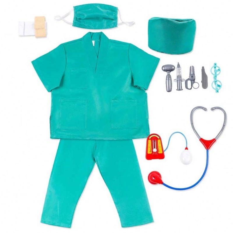 어린이 직업 코스프레 멀티 커리어 간호사 수의사 수의사 어린이 의사 의상 hcbc-003