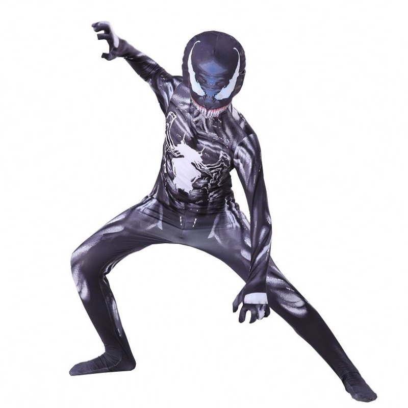 New Venom Costume Kids Suit jumpsuit 소년 Symbiote Spiderman Costumes Superheros Cosplay Halloween Costumes