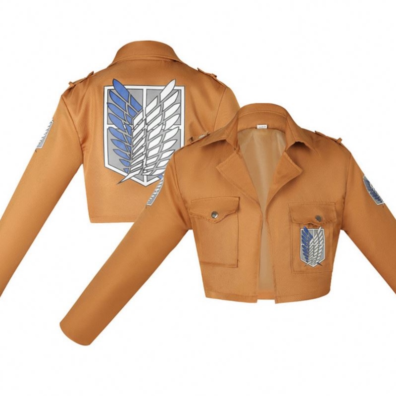 타이탄 코스프레에 대한 공격 Shingeki No Kyojin Jacket Recon Corps 가죽 스커트 후크 샷 벨트 서스펜더 Ackerman 의상 핫 애니메이션