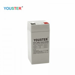 4V 4.5AH는 밀봉 납산 전지를 재충전하여 LED 램프와 소중량 저울에 사용한다