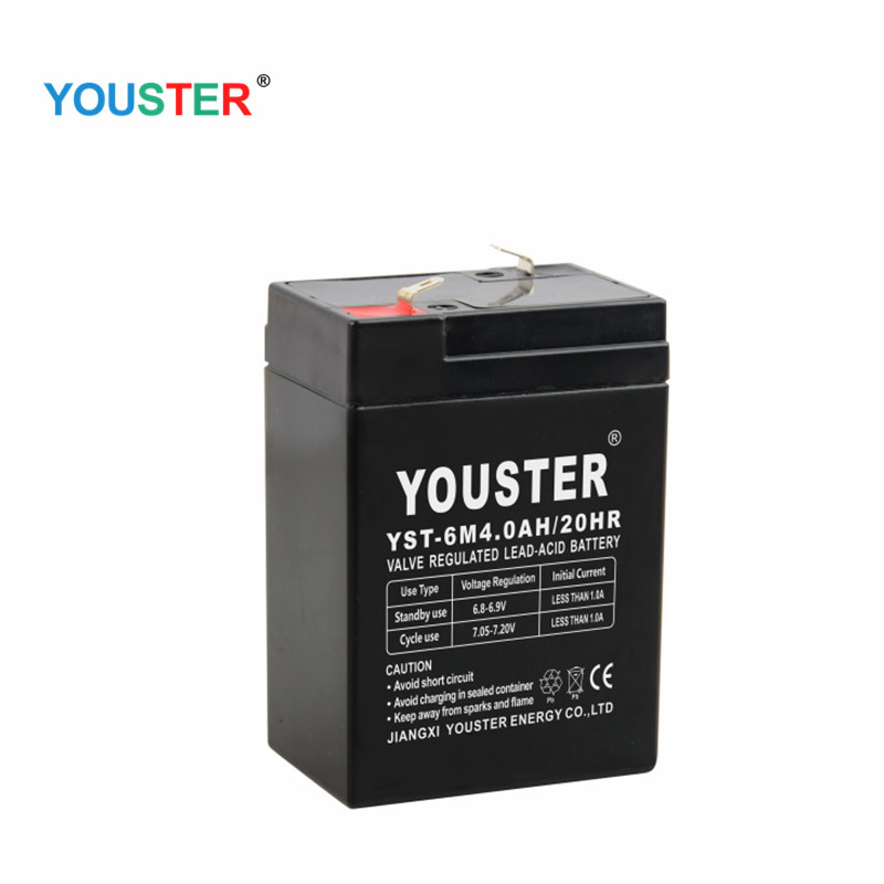 Youster 전력 시스템 Ups 시스템 전동 완구차 충전 가능 Vrla 납산 6v 5.0ah 배터리
