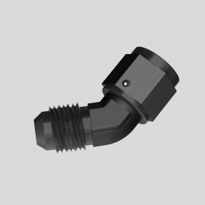 60도 내부 나사 - 3/8 NPT 외부 나사 회전 커넥터, 알루미늄