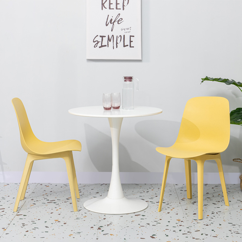 공장 도매 현대 플라스틱 색 의자 팔리스 고정 등받이 야외 라운지 플라스틱 식당 의자