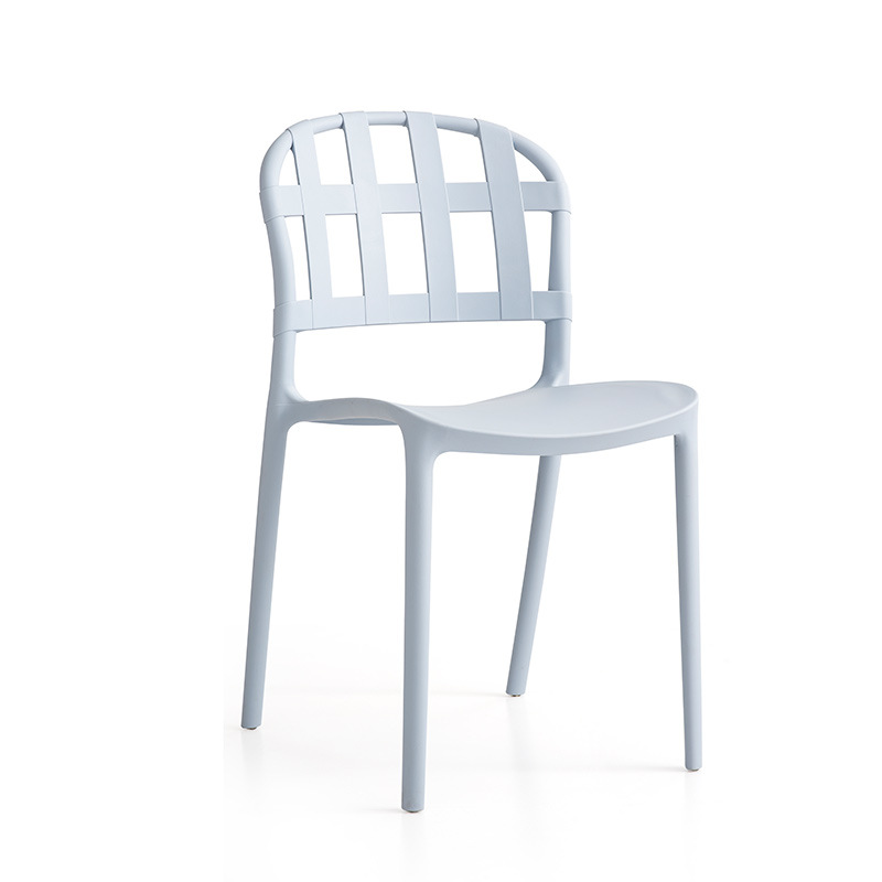 현대 플라스틱 색 의자 팔리스 고정 등받이 야외 간단한 라운지 플라스틱 식당 의자