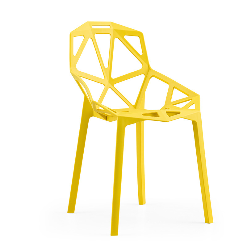 실내 야외 단순 디자인 용 현대식 모양 곡선 백 플라스틱 식당 의자