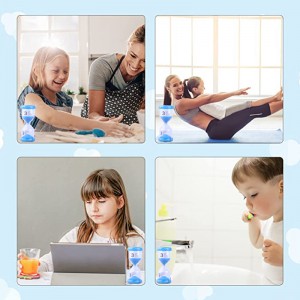 베스트셀러 컬러 플라스틱 모래시계 시계 2/3/5/10/15/30분 어린이 놀이 장식 모래시계