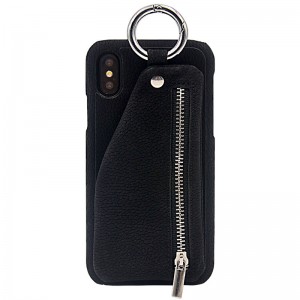 Apple iPhone 8 휴대 전화 보호 케이스, 수동 가죽 보호 케이스, 소형 지갑 저장 휴대 전화 가방, 낙하 저항성 및 진동 저항성 가죽 중국 빨간 휴대 전화 케이스