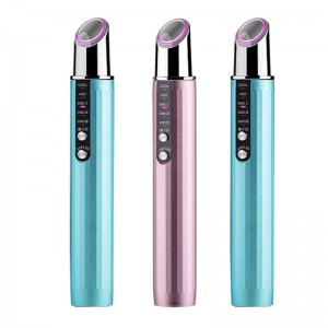 RF Beauty Eye Massager Stick EMS Beauty Eye 악기 무선 주파수 Hot&잔실, 반 링클, 페이딩 어두운 원, 페이딩 아이 백을 줄이기위한 Cool Compress 악기