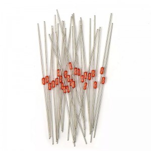 MF58 유리 캡슐화 유리 코팅 서미스터 온도 측정 NTC 서미스터