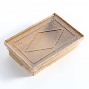 친환경 맞춤형 도매 생분해 성 접이식 샐러드 크래프트 종이 도시락