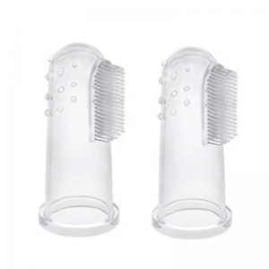 부드러운 강모 실리콘 아이 아기 아기 유아 치아 관리 손가락 칫솔