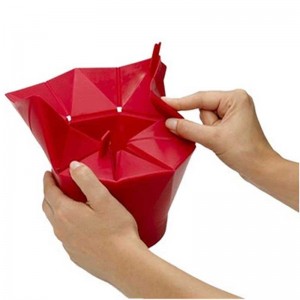 DIY 홈 키친 도구 접을 수있는 실리콘 팝콘 팝퍼 그릇 음식 등급 실리콘 쉽게 깨끗한 그릇