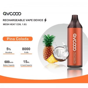 Avcooo 충전식 vape 장치 8000 퍼프