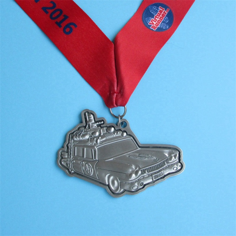 가상 런 메달 자동차 디자인 3D 금속 행거 금메달 맞춤형 스포츠 메달