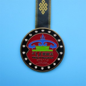 수상 금메달 화려한 에나멜 메달리온 펜던트