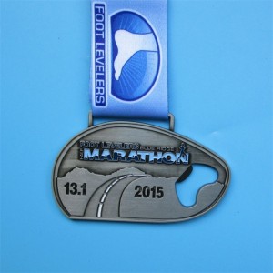 맞춤형 메달리온 목걸이 사이클링 메달 골동품 도금 금속 메달