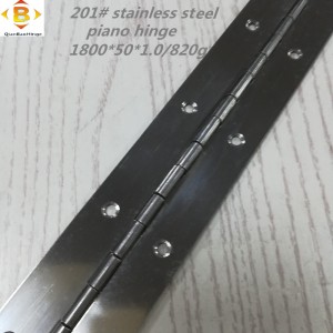 표준 크기의 긴 힌지 201#72‘*2 스테인레스 스틸 피아노 힌지 연속 행 캐비닛 피아노 힌지