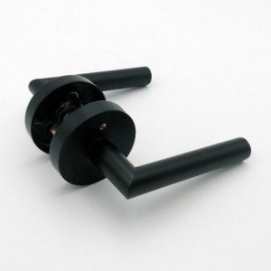 R7505 도어 손잡이 침실 욕실 용 검은 색, 개인 정보 보호 도어 레버 인테리어, 현대 슬림 현대 디자인 헤비 듀티 도어 레버