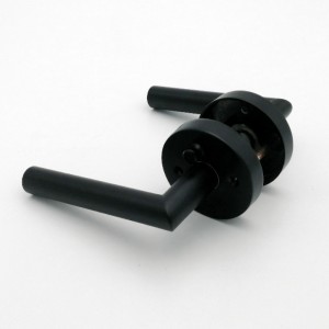 R7505 도어 손잡이 침실 욕실 용 검은 색, 개인 정보 보호 도어 레버 인테리어, 현대 슬림 현대 디자인 헤비 듀티 도어 레버