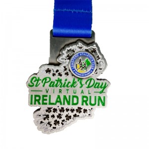 맞춤형 실리콘 리본 에폭시 스포츠 경쟁 어워드 달리기 메달 달리기