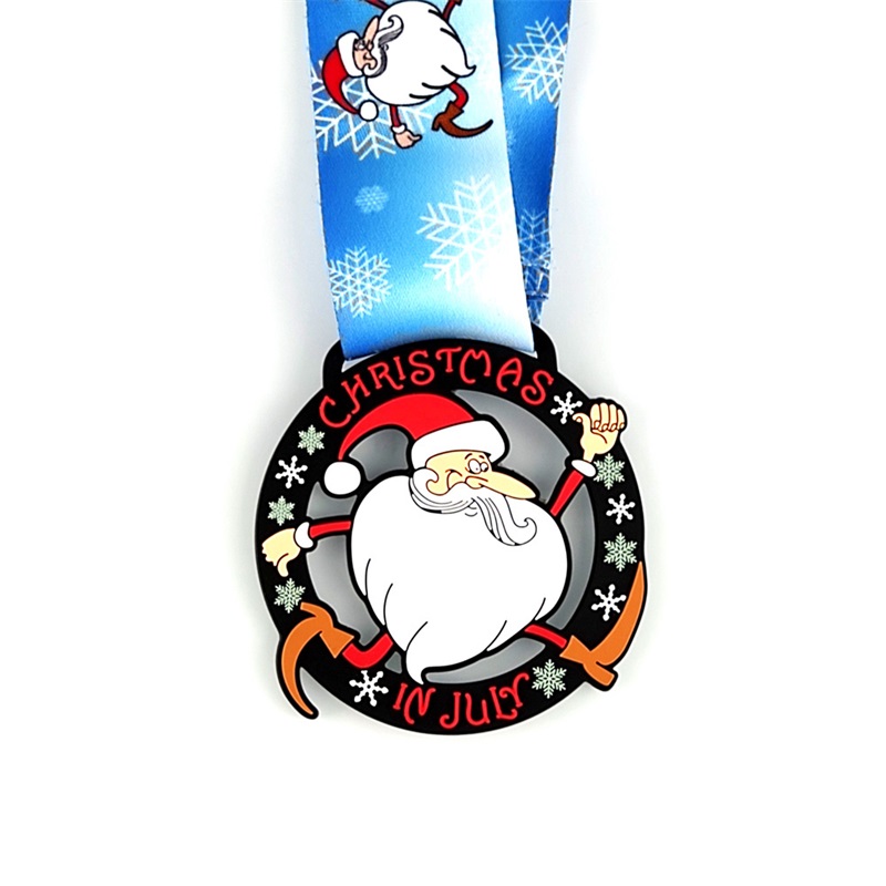 맞춤형 메달 산타 달리기 메달 크리스마스 메달 선물 크리스마스 금속 메달을위한 선물
